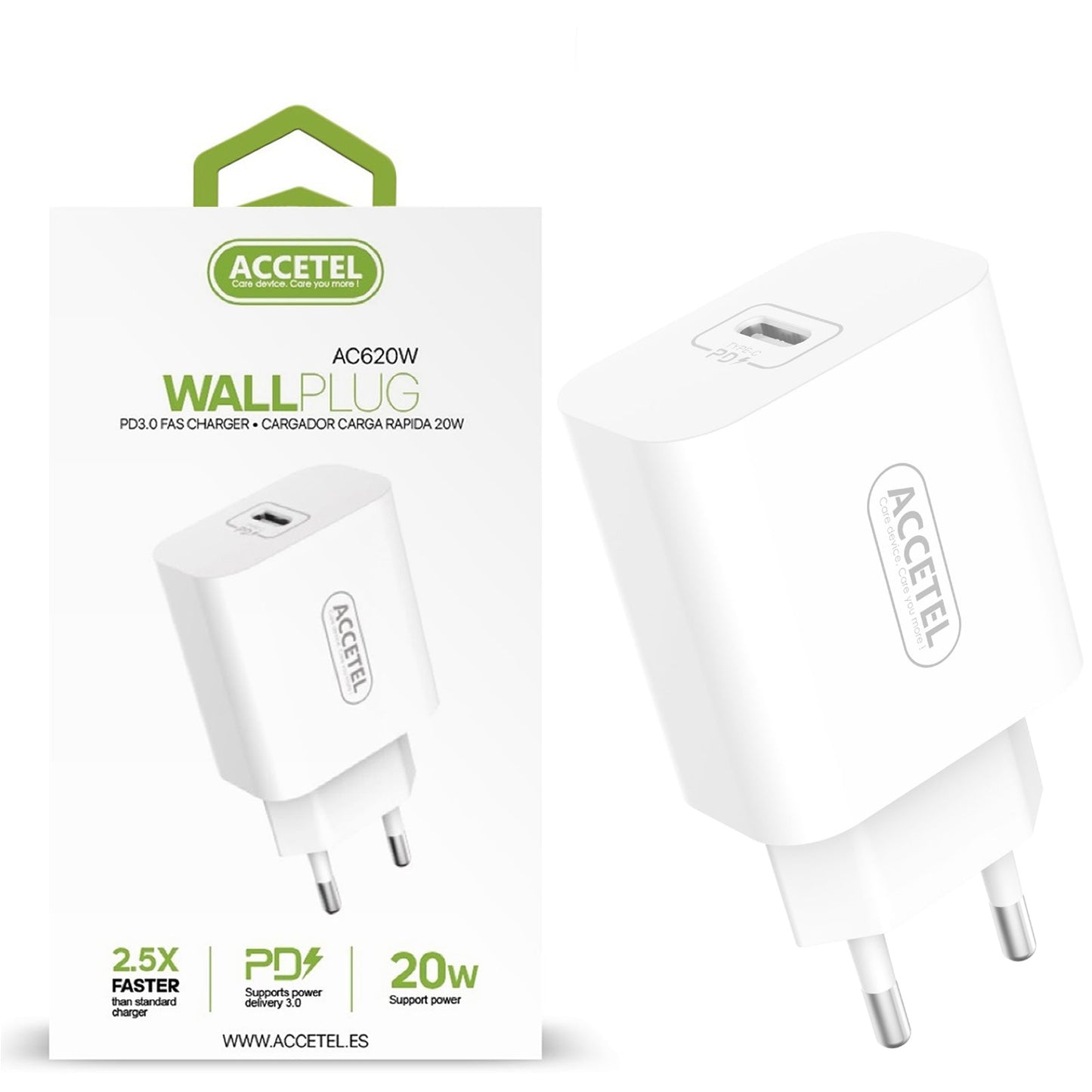Carregador 20W Uma entrada de PD