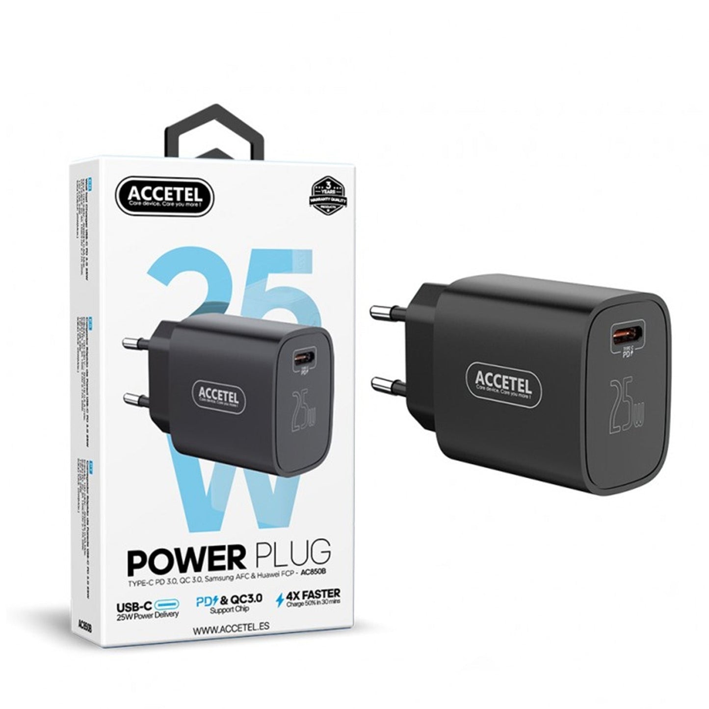 Carregador 25W Uma entrada de PD