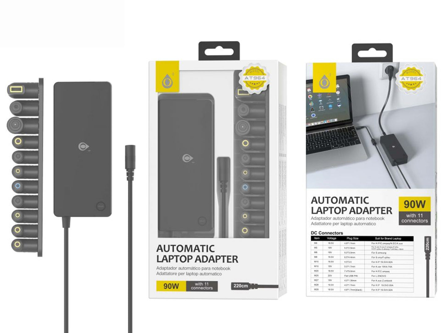 Adaptador Universal para Computador Portátil 90W