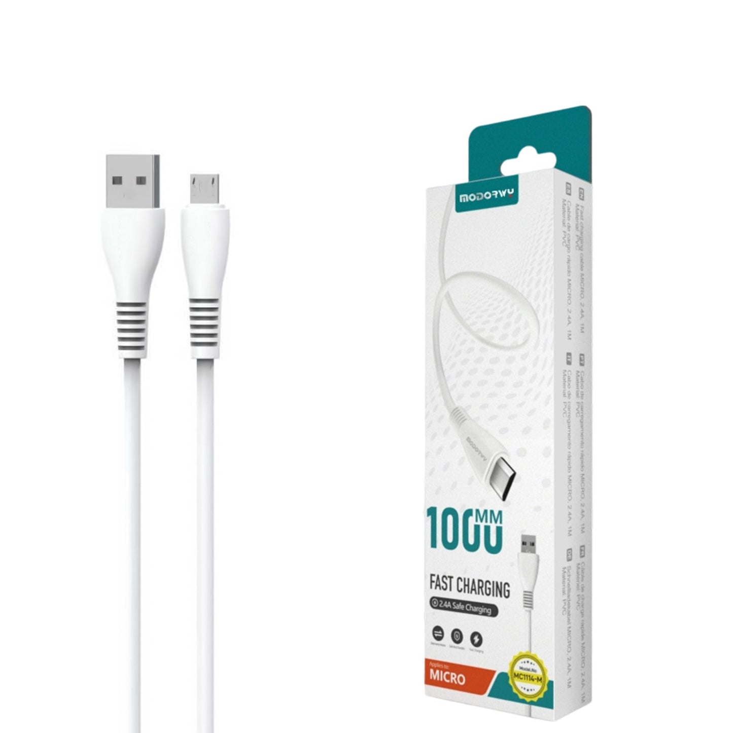 Cabo Micro USB 1M 2.4A