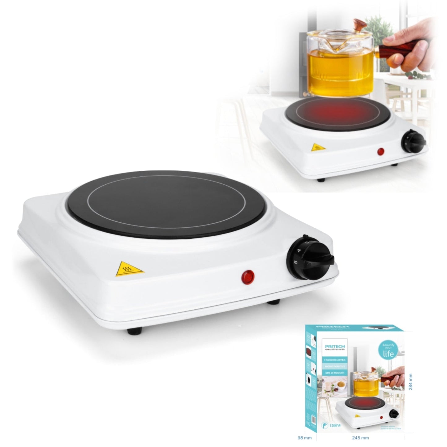 1200W Fogão de indução Portátil