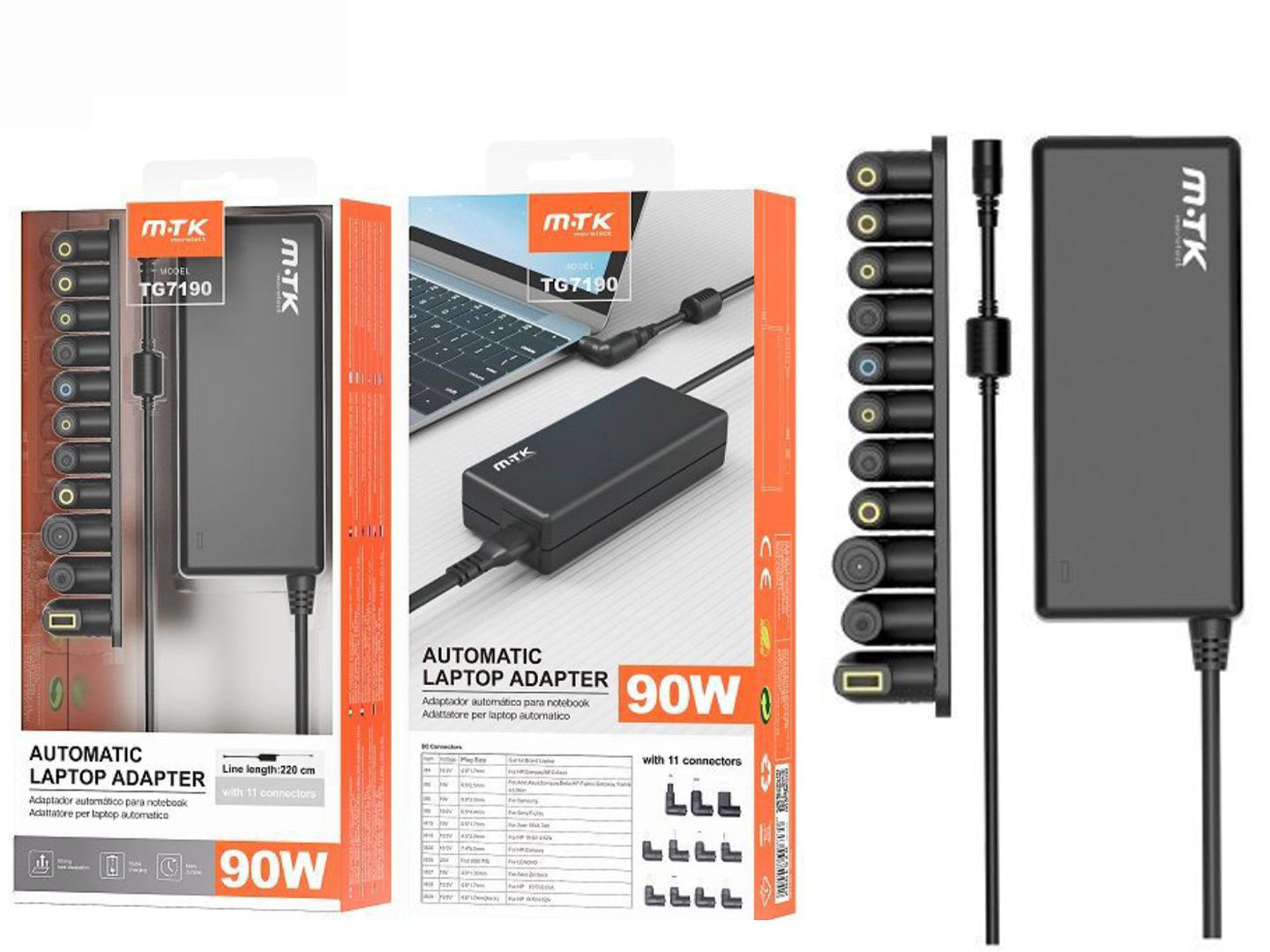 Adaptador Universal para Computador Portátil 90W