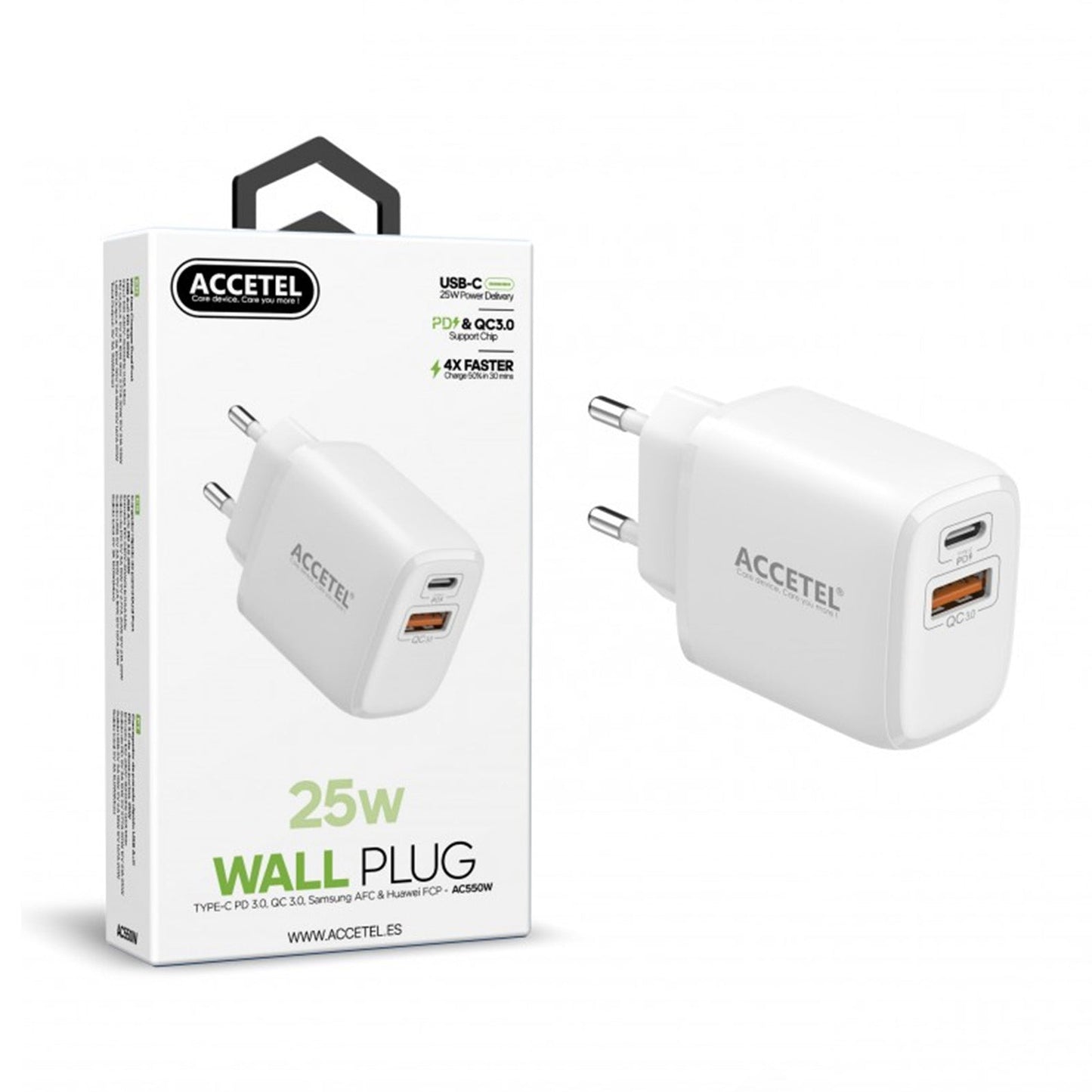 Carregador 25W Uma entrada de USB+PD