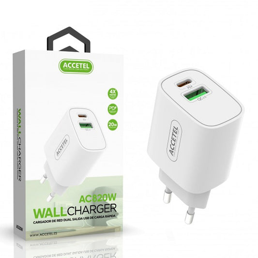 Carregador 20W Uma entrada de USB+PD