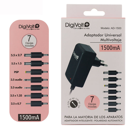 Adaptador Universal Muitivoltaje 1500mA