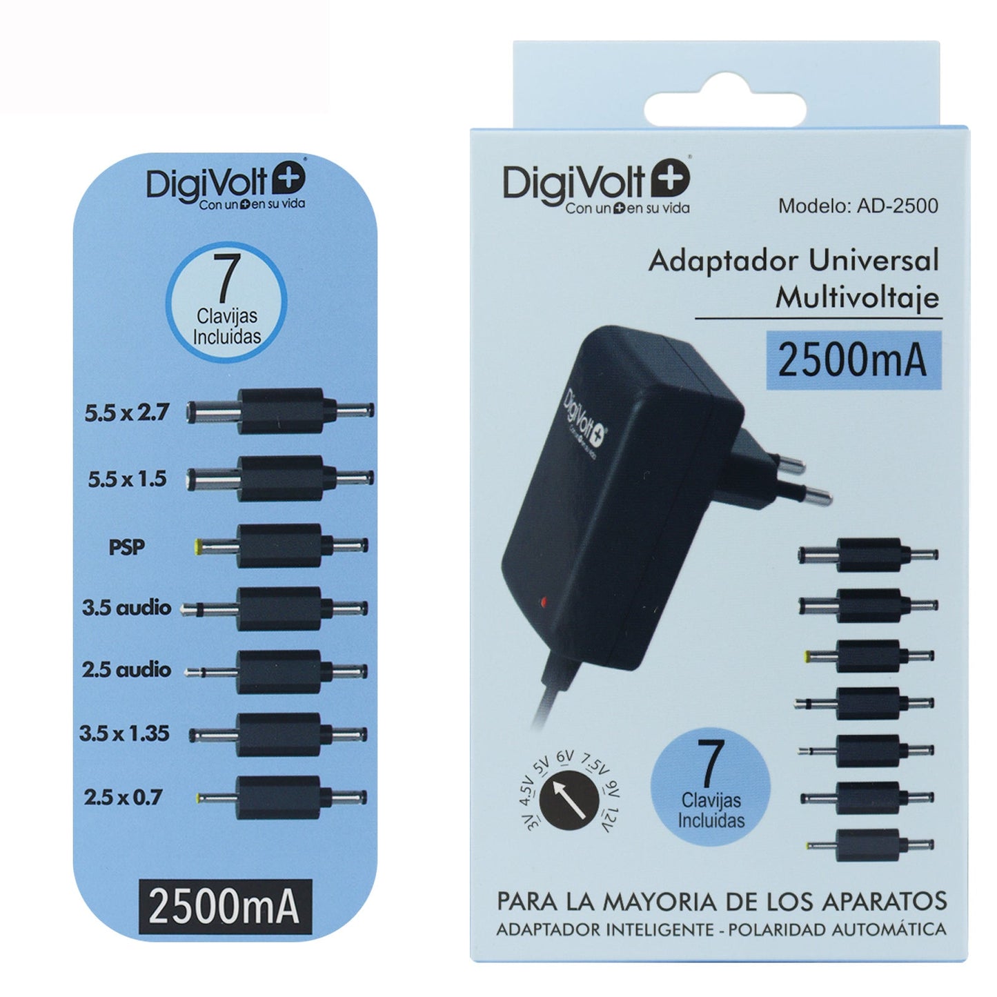 Adaptador Universal Muitivoltaje 2500mA