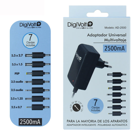 Adaptador Universal Muitivoltaje 2500mA