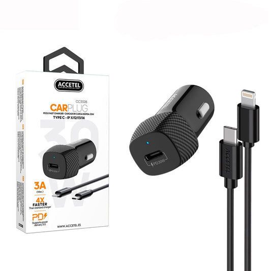 Carregador Carro 3A Uma entrada PD+Lightning