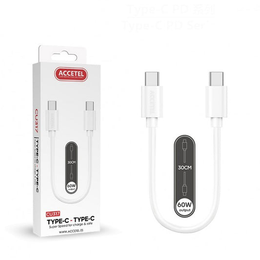 Cabo Dupla Type-C 0.30M 60W