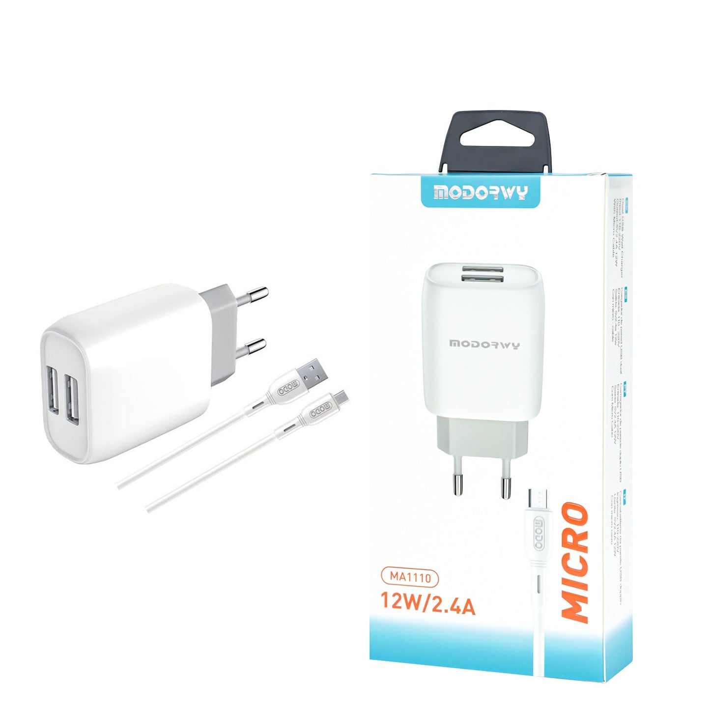 Cojunto de carregador 3.1A Uma entrada de USB+PD Lightning