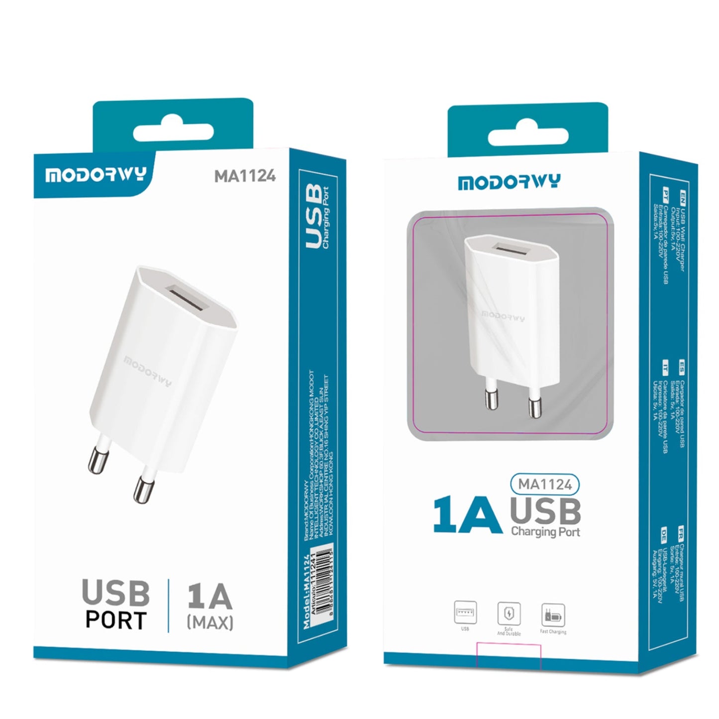 Carregador 1A Uma entrada de USB