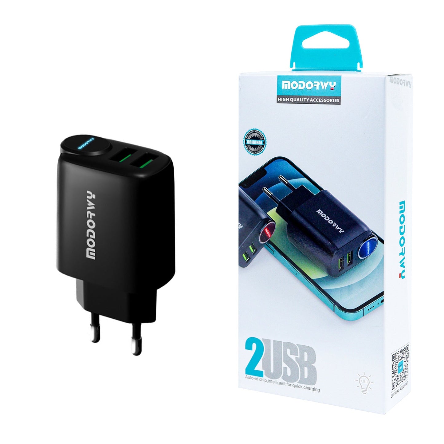 Carregador 2.4A Dupla entrada de USB