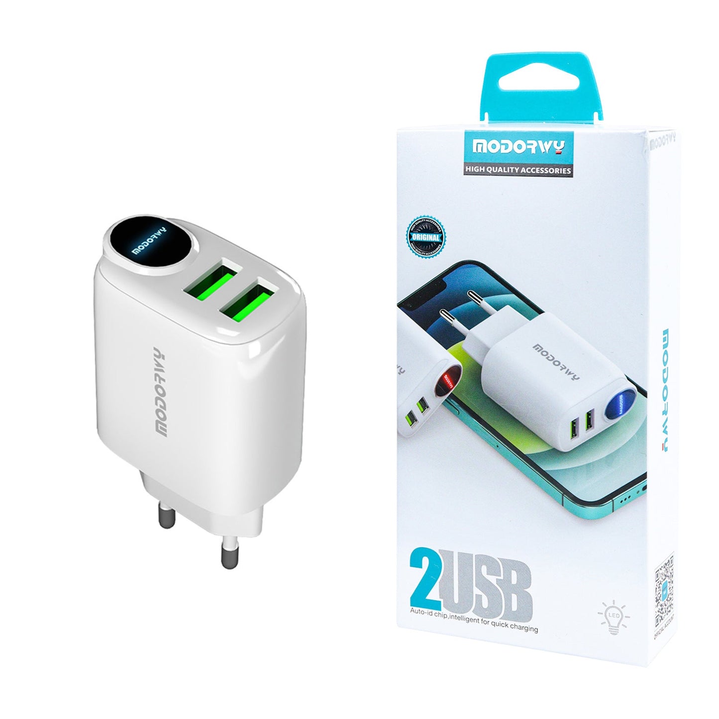 Carregador 2.4A Dupla entrada de USB