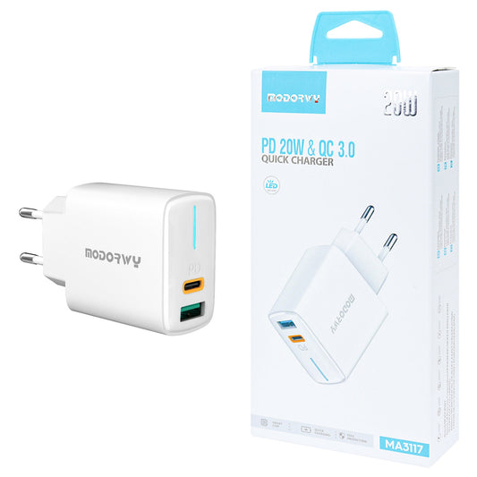 Carregador 20W Uma entrada de USB+PD