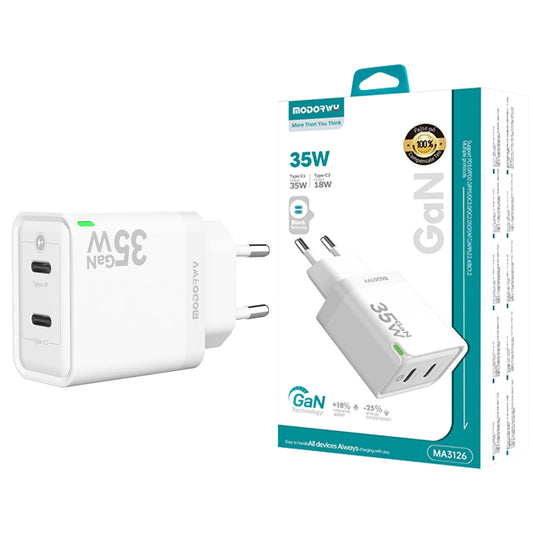 Carregador 35W Dupla entrada de PD