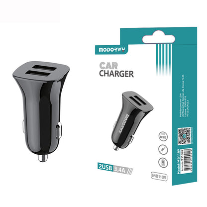 Carregador Carro 2.4A Dupla USB