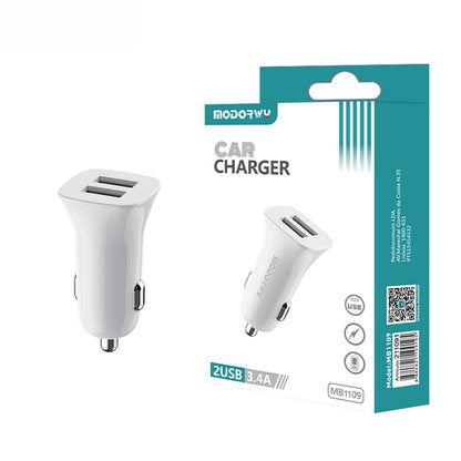 Carregador Carro 2.4A Dupla USB
