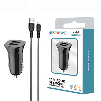 Carregador Carro 2.4A Dupla USB