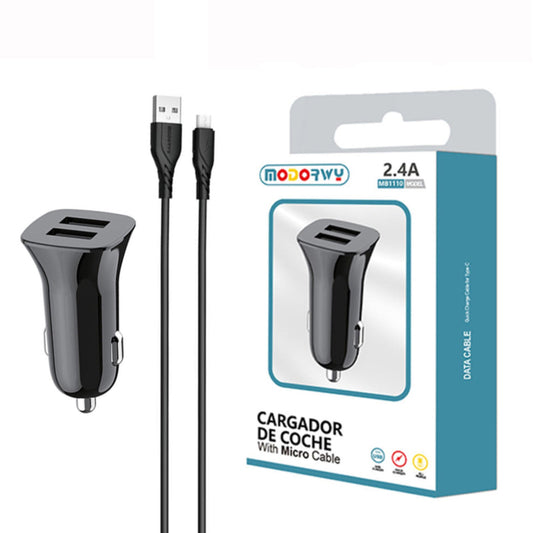 Carregador Carro 2.4A Dupla USB