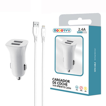 Carregador Carro 2.4A Dupla USB