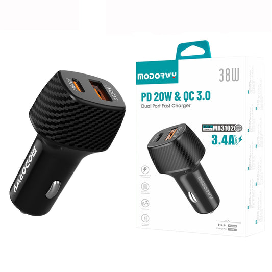 Carregador Carro 3.4A USB+PD