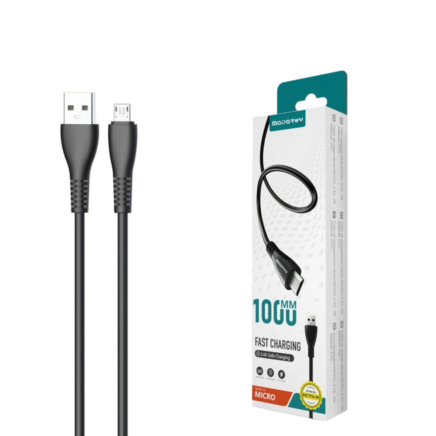 Cabo Micro USB 1M 2.4A