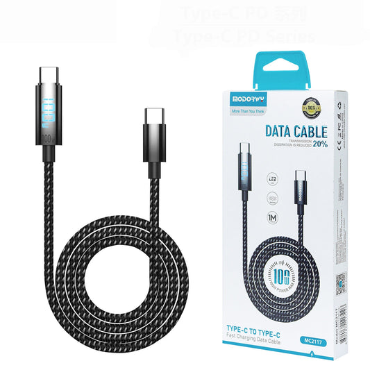 Cabo Dupla Type-C 1M 100W