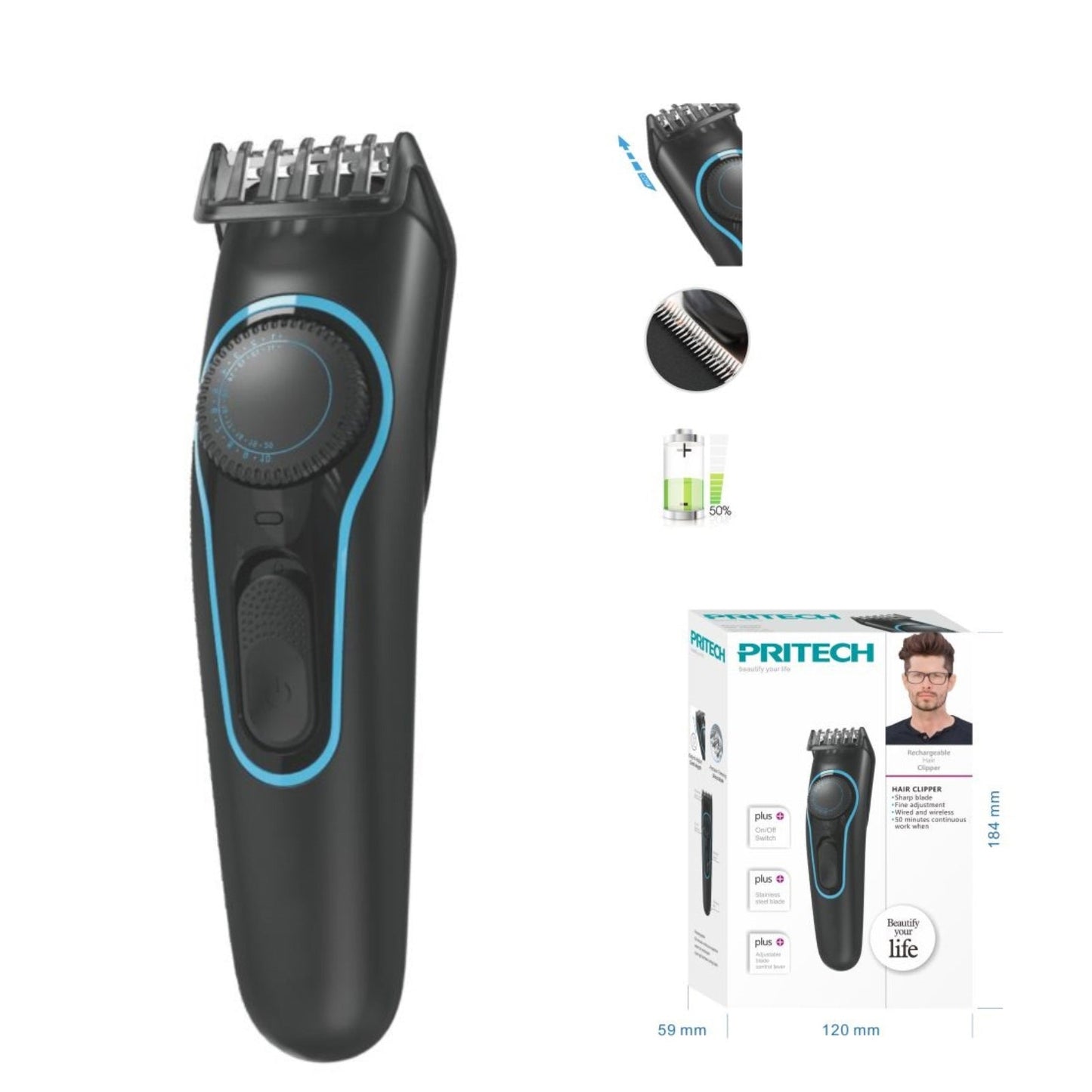 Carregável Máquina de cortar cabelo